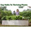 image:imagePlant amp Plot Galvanized Raised Garden Beds Outdoor  841 ft Planter Raised Beds for Gardening Vegetables Flowers  Large Metal Garden Box  Patented ToolFree Design GrayWhite