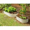 image:imagePlant amp Plot Galvanized Raised Garden Beds Outdoor  841 ft Planter Raised Beds for Gardening Vegetables Flowers  Large Metal Garden Box  Patented ToolFree Design GrayWhite