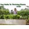 image:imagePlant amp Plot Galvanized Raised Garden Beds Outdoor  841 ft Planter Raised Beds for Gardening Vegetables Flowers  Large Metal Garden Box  Patented ToolFree Design GrayWhite