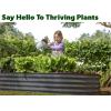 image:imagePlant amp Plot Galvanized Raised Garden Beds Outdoor  841 ft Planter Raised Beds for Gardening Vegetables Flowers  Large Metal Garden Box  Patented ToolFree Design GrayGray