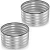 image:imageRound Galvanized Raised Garden Bed  441 ft Galvanized Raised Garden Beds Outdoor for Gardening Vegetables Flowers  Patented ToolFree Design Round Planter Silver2