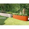 image:image9in1 Galvanized Raised Garden Beds Outdoor  8225 ft Modular Planter for Gardening Vegetables Flowers  32 Extra Tall Metal Raised Garden Bed Orange  Patented Design Planter Box