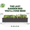 image:imagePlant amp Plot Galvanized Raised Garden Beds Outdoor  841 ft Planter Raised Beds for Gardening Vegetables Flowers  Large Metal Garden Box  Patented ToolFree Design Dark GrayDark Gray