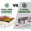 image:imagePlant amp Plot Galvanized Raised Garden Beds Outdoor  841 ft Planter Raised Beds for Gardening Vegetables Flowers  Large Metal Garden Box  Patented ToolFree Design Dark GrayWhite
