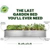 image:imagePlant amp Plot Galvanized Raised Garden Beds Outdoor  841 ft Planter Raised Beds for Gardening Vegetables Flowers  Large Metal Garden Box  Patented ToolFree Design Dark GraySilver