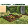 image:imagePlant amp Plot Galvanized Raised Garden Beds Outdoor  841 ft Planter Raised Beds for Gardening Vegetables Flowers  Large Metal Garden Box  Patented ToolFree Design Dark GrayDark Wood Grain