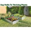 image:imagePlant amp Plot Galvanized Raised Garden Beds Outdoor  841 ft Planter Raised Beds for Gardening Vegetables Flowers  Large Metal Garden Box  Patented ToolFree Design Dark GraySilver