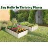 image:imagePlant amp Plot Galvanized Raised Garden Beds Outdoor  841 ft Planter Raised Beds for Gardening Vegetables Flowers  Large Metal Garden Box  Patented ToolFree Design Dark GrayWhite