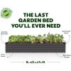 image:imagePlant amp Plot Galvanized Raised Garden Beds Outdoor  841 ft Planter Raised Beds for Gardening Vegetables Flowers  Large Metal Garden Box  Patented ToolFree Design Dark GrayDark Gray