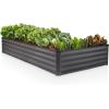 image:imagePlant amp Plot Galvanized Raised Garden Beds Outdoor  841 ft Planter Raised Beds for Gardening Vegetables Flowers  Large Metal Garden Box  Patented ToolFree Design Dark GrayDark Gray