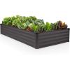 image:imagePlant amp Plot Galvanized Raised Garden Beds Outdoor  841 ft Planter Raised Beds for Gardening Vegetables Flowers  Large Metal Garden Box  Patented ToolFree Design Dark GrayDark Gray