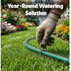 image:imageFlat Soaker Hose 150ft 75ft 2Pack for Garden  Drip Hose for Garden Beds Lawns and Trees  Heavy Duty Leakproof Design with Quick Connect  Linkable Irrigation System for Vegetables and Flowers25ft