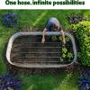 image:imageFlat Soaker Hose 150ft 75ft 2Pack for Garden  Drip Hose for Garden Beds Lawns and Trees  Heavy Duty Leakproof Design with Quick Connect  Linkable Irrigation System for Vegetables and Flowers25ft 2 pack