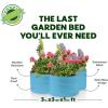 image:imagePlant amp Plot Galvanized Raised Garden Beds Outdoor  331 ft Planter Raised Beds for Gardening Vegetables Flowers  Large Metal Garden Box Red  Patented ToolFree DesignTeal