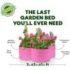 image:imagePlant amp Plot Galvanized Raised Garden Beds Outdoor  331 ft Planter Raised Beds for Gardening Vegetables Flowers  Large Metal Garden Box Red  Patented ToolFree DesignPink