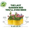 image:imagePlant amp Plot Galvanized Raised Garden Beds Outdoor  331 ft Planter Raised Beds for Gardening Vegetables Flowers  Large Metal Garden Box Red  Patented ToolFree DesignYellow