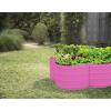 image:imagePlant amp Plot Galvanized Raised Garden Beds Outdoor  331 ft Planter Raised Beds for Gardening Vegetables Flowers  Large Metal Garden Box Red  Patented ToolFree DesignPink