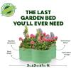 image:imagePlant amp Plot Galvanized Raised Garden Beds Outdoor  331 ft Planter Raised Beds for Gardening Vegetables Flowers  Large Metal Garden Box Red  Patented ToolFree DesignLight Green