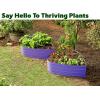 image:imagePlant amp Plot Galvanized Raised Garden Beds Outdoor  Planter Raised Beds for Gardening Vegetables Flowers  Large Metal Garden Box Lavender  ToolFree AssemblyPurple