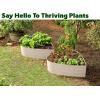 image:imagePlant amp Plot Galvanized Raised Garden Beds Outdoor  Planter Raised Beds for Gardening Vegetables Flowers  Large Metal Garden Box Lavender  ToolFree AssemblyWhite