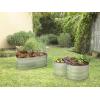 image:imagePlant amp Plot Galvanized Raised Garden Beds Outdoor  Planter Raised Beds for Gardening Vegetables Flowers  Large Metal Garden Box Lavender  ToolFree AssemblySilver
