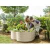 image:imagePlant amp Plot Galvanized Raised Garden Beds Outdoor  Planter Raised Beds for Gardening Vegetables Flowers  Large Metal Garden Box Lavender  ToolFree AssemblyWhite