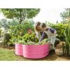 image:imagePlant amp Plot Galvanized Raised Garden Beds Outdoor  Planter Raised Beds for Gardening Vegetables Flowers  Large Metal Garden Box Lavender  ToolFree AssemblyPink