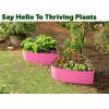 image:imagePlant amp Plot Galvanized Raised Garden Beds Outdoor  Planter Raised Beds for Gardening Vegetables Flowers  Large Metal Garden Box Lavender  ToolFree AssemblyPink