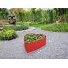 image:imagePlant amp Plot Galvanized Raised Garden Beds Outdoor  Planter Raised Beds for Gardening Vegetables Flowers  Large Metal Garden Box Lavender  ToolFree AssemblyRed