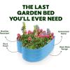 image:imagePlant amp Plot Galvanized Raised Garden Beds Outdoor  Planter Raised Beds for Gardening Vegetables Flowers  Large Metal Garden Box Lavender  ToolFree AssemblyTeal