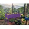 image:imageGalvanized Raised Garden Beds Outdoor with Legs  482431in Elevated Planter Box for Vegetables Flowers Purple  Large Metal Garden Bed for Backyard Patio GardeningPurple