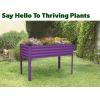 image:imageGalvanized Raised Garden Beds Outdoor with Legs  482431in Elevated Planter Box for Vegetables Flowers Purple  Large Metal Garden Bed for Backyard Patio GardeningPurple