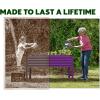 image:imageGalvanized Raised Garden Beds Outdoor with Legs  482431in Elevated Planter Box for Vegetables Flowers Purple  Large Metal Garden Bed for Backyard Patio GardeningPurple