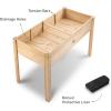 image:imageWooden Raised Garden Bed with Legs for Outdoor  482433in Elevated Planter Box for Gardening Vegetables Flowers  Large Wood Raised Beds for Backyard Patio