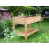 image:imageWooden Raised Garden Bed with Legs for Outdoor  482433in Elevated Planter Box for Gardening Vegetables Flowers  Large Wood Raised Beds with Storage Shelf for Backyard Patio